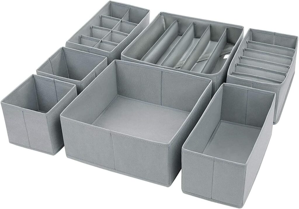 10 Divisori Per Armadio In Plastica Bianca Rettangolari 12,6x5 Cm - Organizzatori Per Appendini, Separatori Per Abiti
