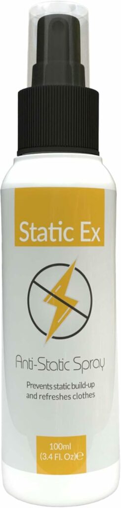Antistatico per Vestiti, Spray Antistatico per Indumenti, Elimina l'elettricità Statica da Tessuti, Vestiti e Mobili, Adatto per Divani, Tende, Abbigliamento, Mobili, ecc(100 ml